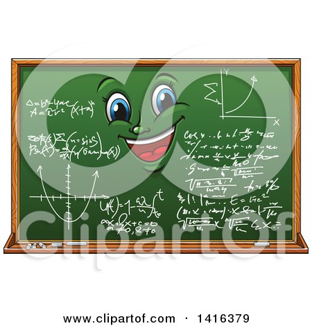 Clipart of a Chalkboard Character - Royalty Free Vector Illustration by Vector Tradition SM