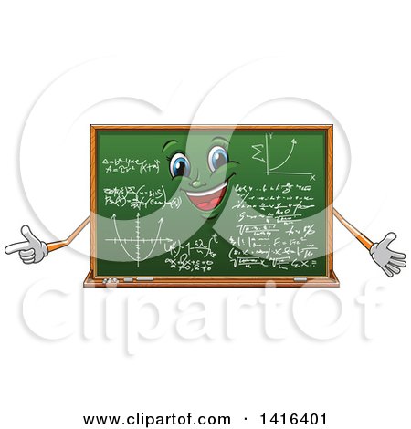 Clipart of a Chalkboard Character - Royalty Free Vector Illustration by Vector Tradition SM
