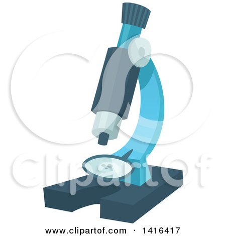 Clipart of a Microscope - Royalty Free Vector Illustration by Vector Tradition SM