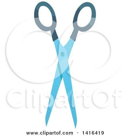 Clipart of a Pair of Scissors - Royalty Free Vector Illustration by Vector Tradition SM