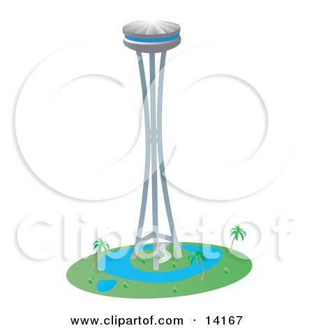 Needle Building Clipart Illustration by Rasmussen Images