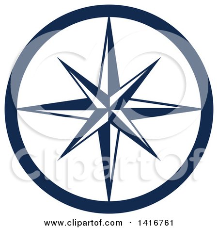 Clipart of a Navy Blue Star - Royalty Free Vector Illustration by Vector Tradition SM