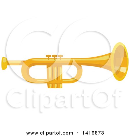 Clipart of a Trumpet - Royalty Free Vector Illustration by Vector Tradition SM