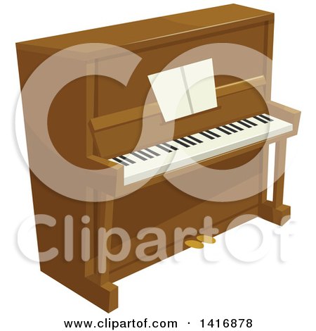 Clipart of a Piano - Royalty Free Vector Illustration by Vector Tradition SM