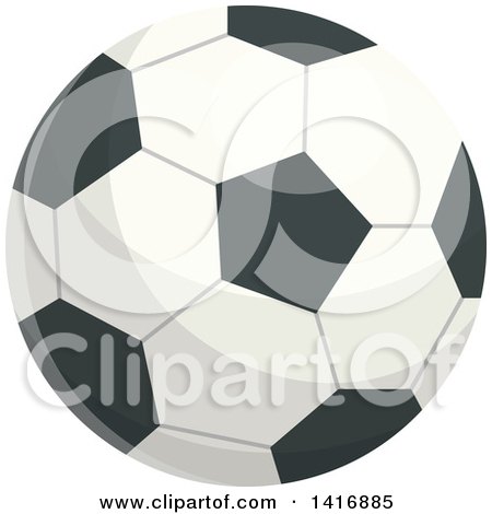 Clipart of a Soccer Ball - Royalty Free Vector Illustration by Vector Tradition SM