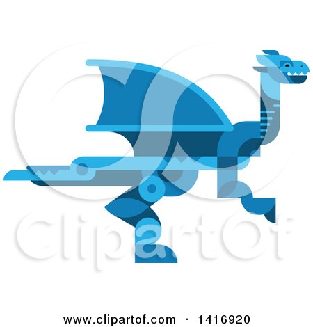 Clipart of a Dragon - Royalty Free Vector Illustration by Vector Tradition SM