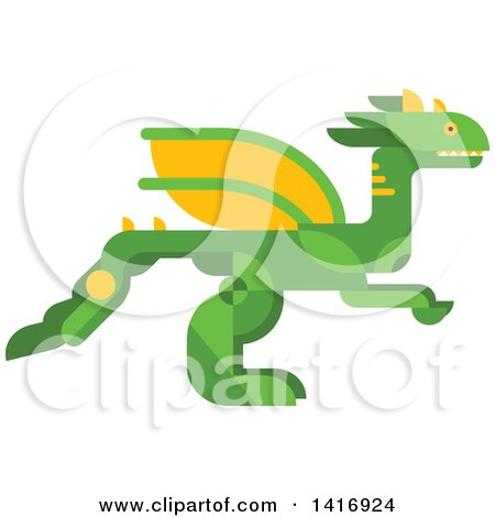 Clipart of a Dragon - Royalty Free Vector Illustration by Vector Tradition SM
