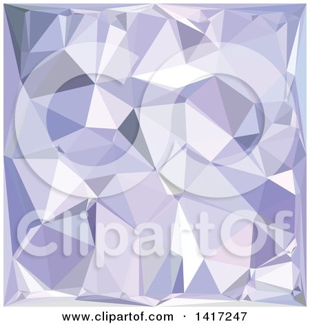 Clipart of a Low Poly Abstract Geometric Background in Lavender - Royalty Free Vector Illustration by patrimonio