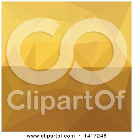 Clipart of a Low Poly Abstract Geometric Background in Light Goldenrod - Royalty Free Vector Illustration by patrimonio