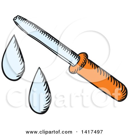 Clipart of a Dropper - Royalty Free Vector Illustration by Vector Tradition SM