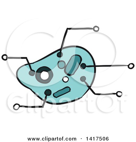 Clipart of a Parasite - Royalty Free Vector Illustration by Vector Tradition SM