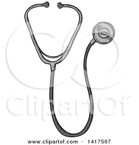 Clipart of a Stethoscope - Royalty Free Vector Illustration by Vector Tradition SM