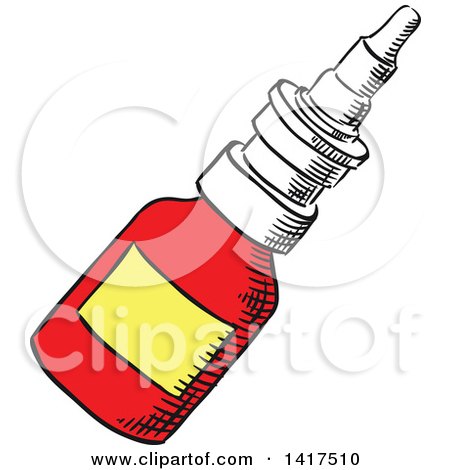 Clipart of a Medical Dropper Bottle - Royalty Free Vector Illustration by Vector Tradition SM
