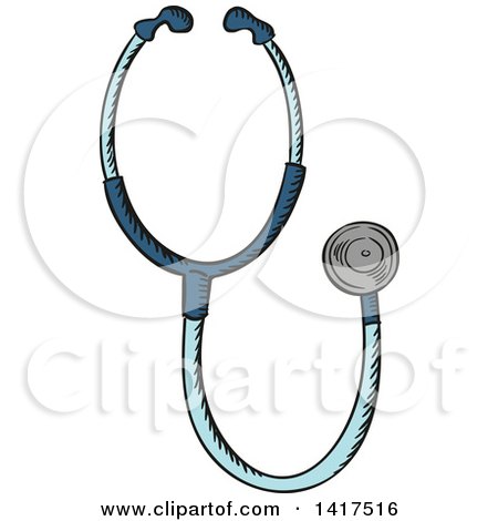 Clipart of a Stethoscope - Royalty Free Vector Illustration by Vector Tradition SM