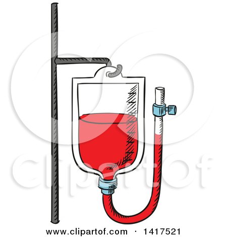 Clipart of a Blood Bag - Royalty Free Vector Illustration by Vector Tradition SM