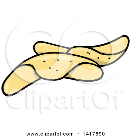 Clipart of Cartoon Wheat Rolls - Royalty Free Vector Illustration by dero