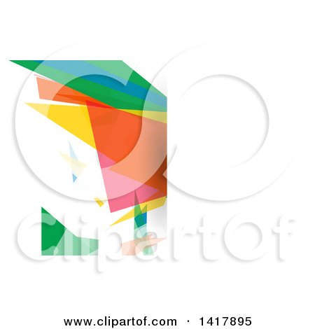 Clipart of a Colorful Business Card or Website Background Design - Royalty Free Vector Illustration by KJ Pargeter