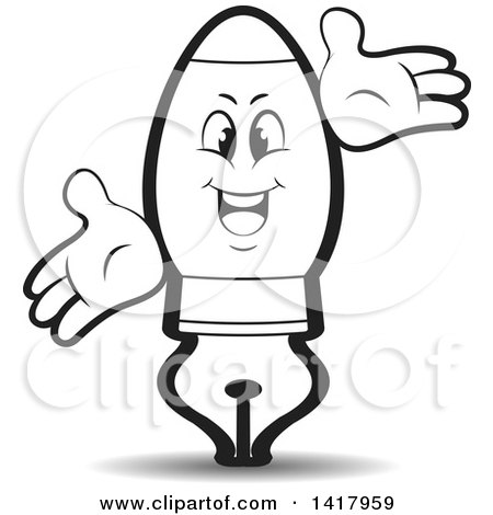 Clipart of a Fountain Pen Character - Royalty Free Vector Illustration by Lal Perera