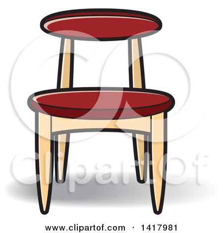 Clipart of a Chair - Royalty Free Vector Illustration by Lal Perera