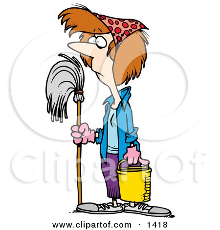 Spring Cleaning Clipart by toonaday