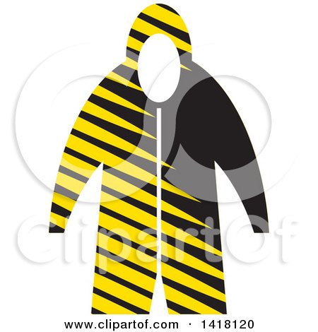 Clipart of a Raincoat - Royalty Free Vector Illustration by Lal Perera