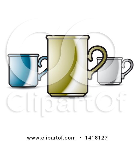 Clipart of Cups - Royalty Free Vector Illustration by Lal Perera