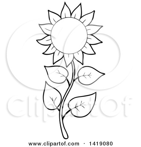 Free Free 254 Clipart Sunflower Stem SVG PNG EPS DXF File