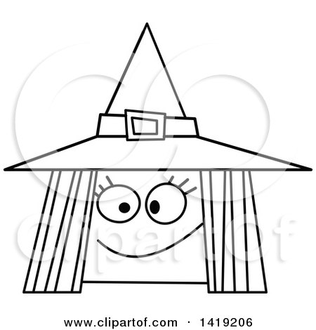 witch face clip art