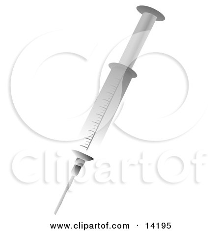 Medical Syringe Ready To Administer A Vaccine To A Human Or Pet Clipart Illustration by Rasmussen Images