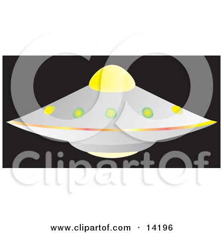 Round UFO Clipart Illustration by Rasmussen Images