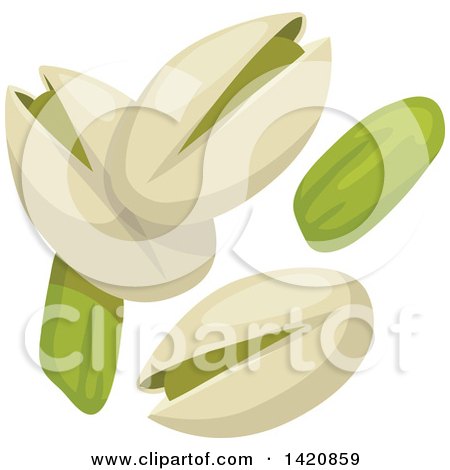 Clipart of Pistachios - Royalty Free Vector Illustration by Vector Tradition SM
