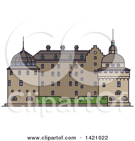Clipart of a Sweden Landmark, Orebro - Royalty Free Vector Illustration by Vector Tradition SM