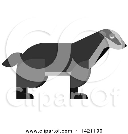 Clipart of a Cartoon Badger - Royalty Free Vector Illustration by Vector Tradition SM