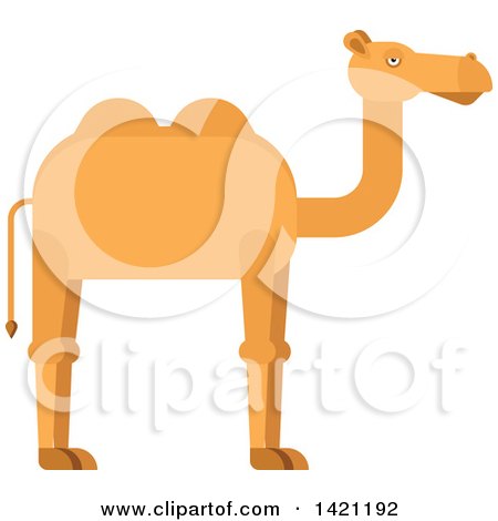 Clipart of a Cartoon Camel - Royalty Free Vector Illustration by Vector Tradition SM