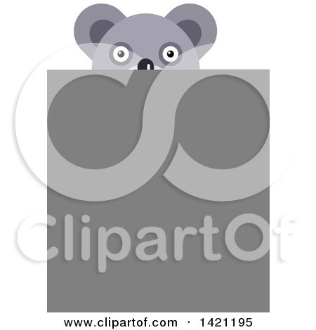 Clipart of a Cartoon Koala - Royalty Free Vector Illustration by Vector Tradition SM