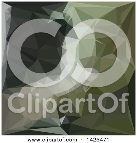 Clipart of a Low Poly Abstract Geometric Background in Dark Slate Gray - Royalty Free Vector Illustration by patrimonio