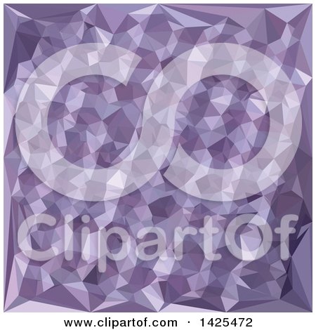 Clipart of a Low Poly Abstract Geometric Background in Dark Raspberry - Royalty Free Vector Illustration by patrimonio