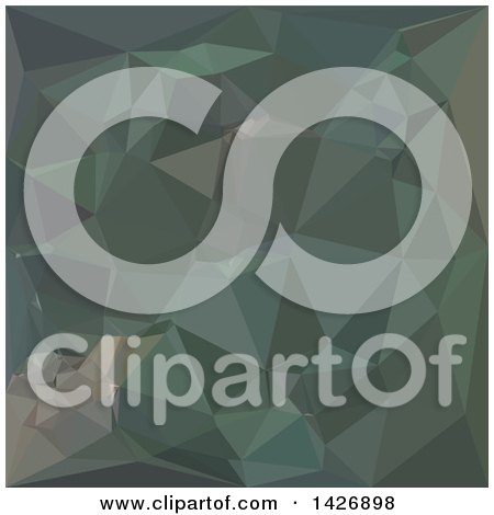 Clipart of a Low Poly Abstract Geometric Background in Light Sea Green - Royalty Free Vector Illustration by patrimonio