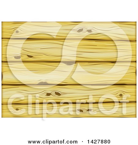 Clipart of a Background of Wood Planks - Royalty Free Vector Illustration by dero