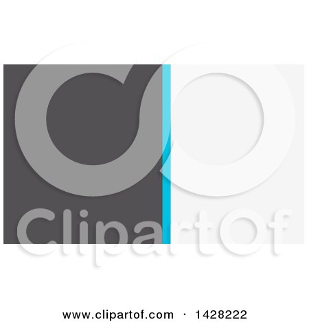 Clipart of a Modern White, Blue and Gray Business Card or Website Background Design - Royalty Free Vector Illustration by KJ Pargeter