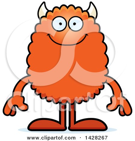 Clipart of a Happy Monster - Royalty Free Vector Illustration by Cory Thoman