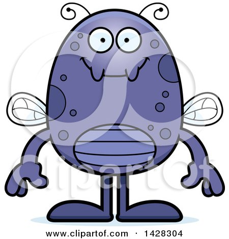 Clipart of a Cartoon Happy Fly - Royalty Free Vector Illustration by Cory Thoman