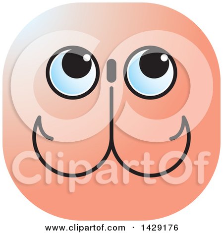 Clipart of a Fishing Hooks Face - Royalty Free Vector Illustration by Lal Perera
