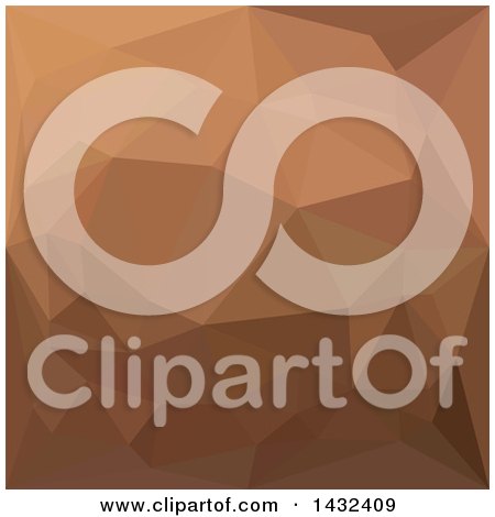 Clipart of a Low Poly Abstract Geometric Background in Burlywood Goldenrod - Royalty Free Vector Illustration by patrimonio