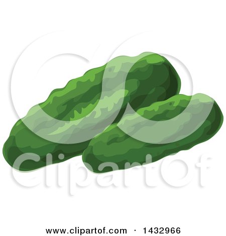 Clipart of Cucumbers - Royalty Free Vector Illustration by Vector Tradition SM