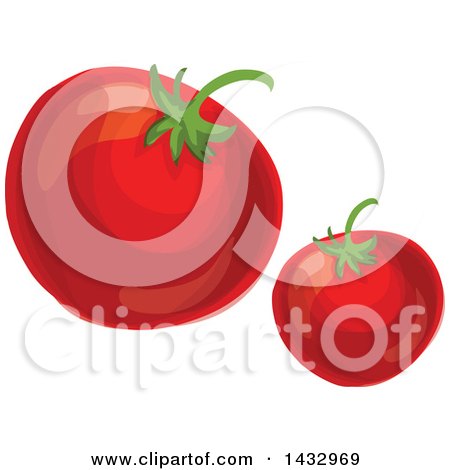 Clipart of Tomatoes - Royalty Free Vector Illustration by Vector Tradition SM