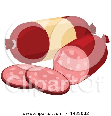 Clipart of Sausage - Royalty Free Vector Illustration by Vector Tradition SM