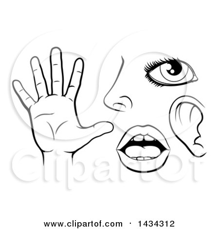 Perception concept icon. Sensory organs. Sight, hearing, touch. Receiving  external information idea thin line illustration. Vector isolated outline  RGB color drawing. Editable stroke Stock Vector | Adobe Stock