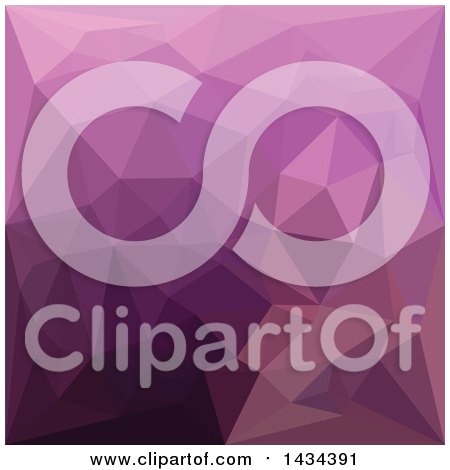 Clipart of a Low Poly Abstract Geometric Background in Fandago Lavender - Royalty Free Vector Illustration by patrimonio