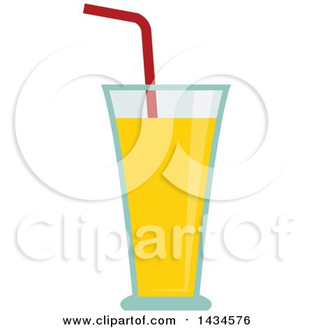 Clipart of a Class of Juice - Royalty Free Vector Illustration by Vector Tradition SM